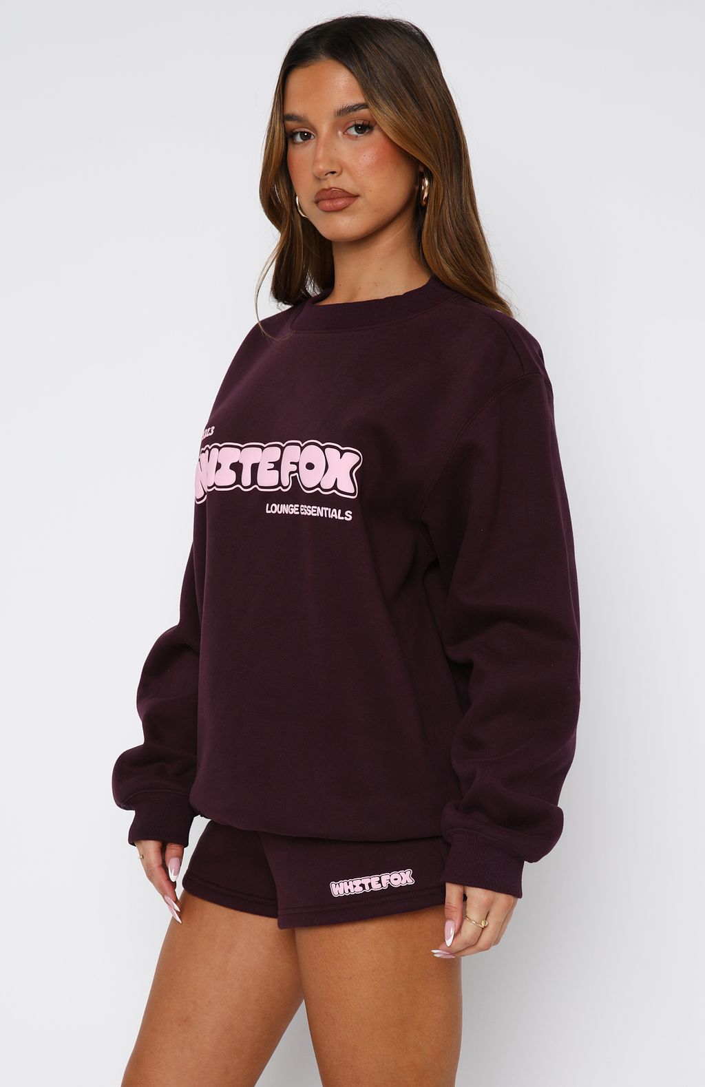 Give It A Try Oversized Sweater Plum