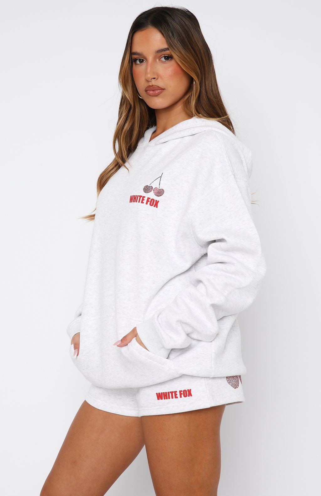 Made With Love Oversized Hoodie Grey Marle