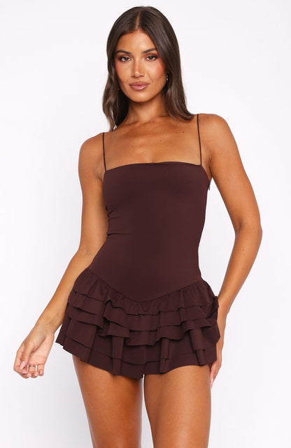 Photo ID Playsuit Chocolate
