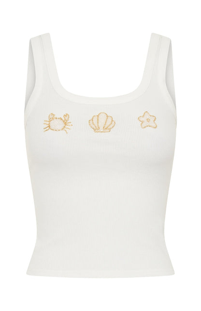 Be The One Rib Tank White