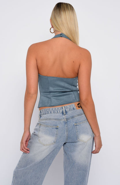 Truth In The Lie Bustier Steel