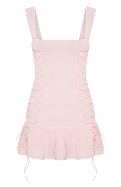 Rush In Mini Dress Baby Pink