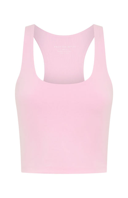 Work It Out Crop Ballet Pink