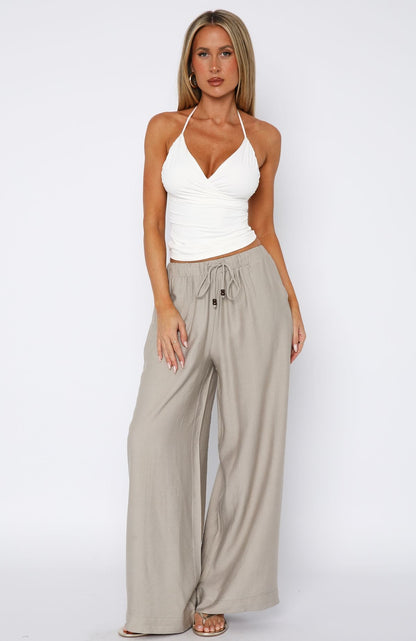 Loving Me Linen Pants Beige
