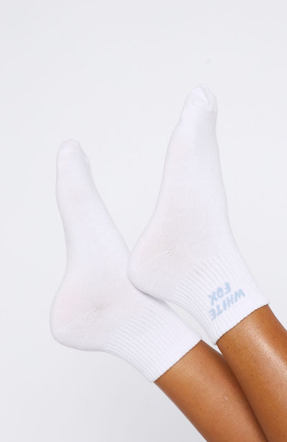 Offstage Socks White/Blue