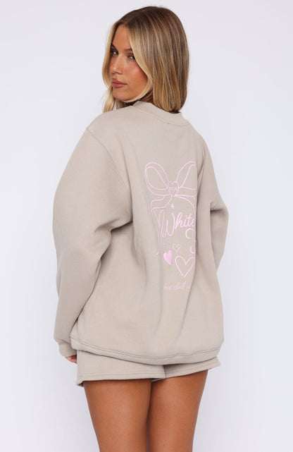 Love You Forever Oversized Sweater Moon