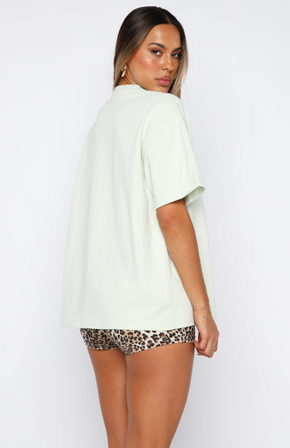 11th Street Concrete Jungle Oversized Tee Iced Matcha