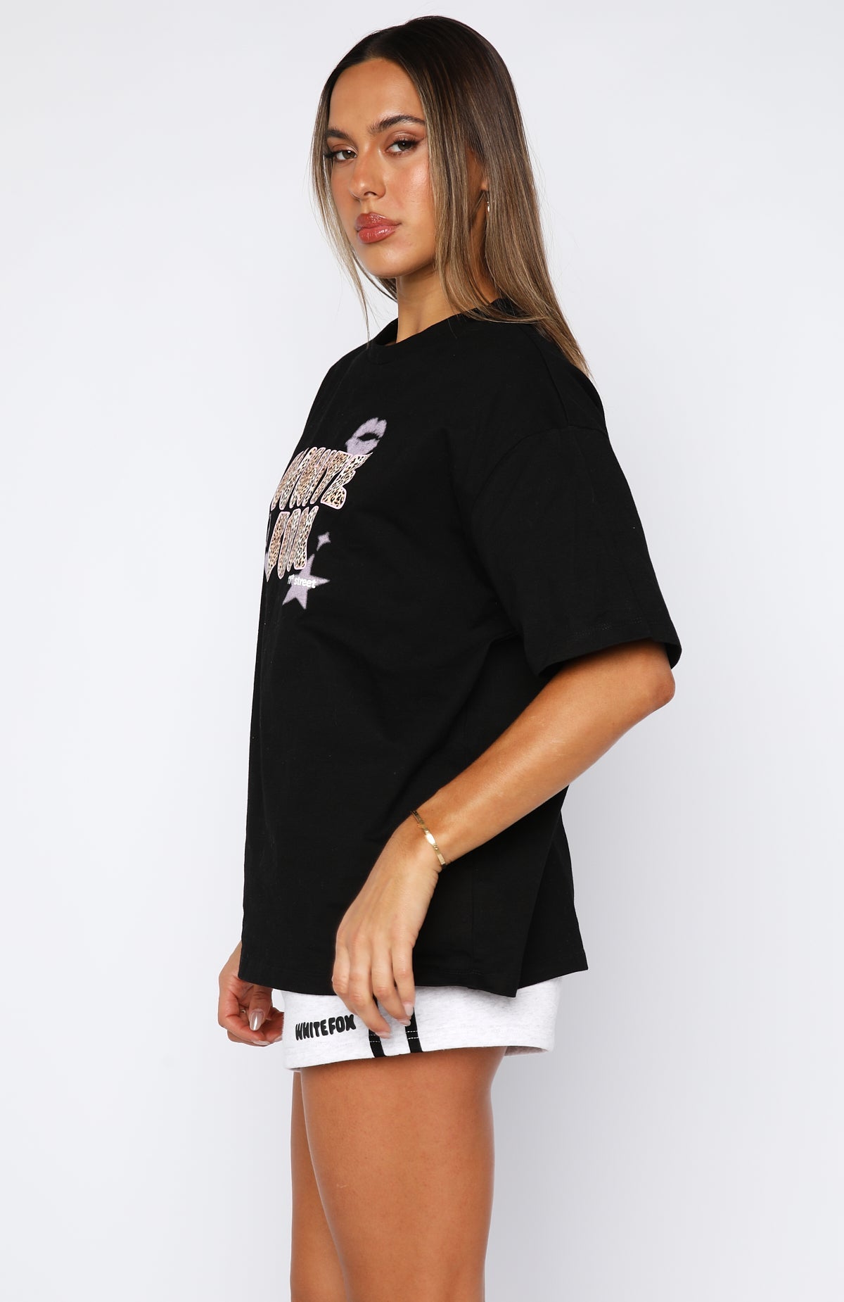 11th Street She's So Lucky Oversized Tee Licorice
