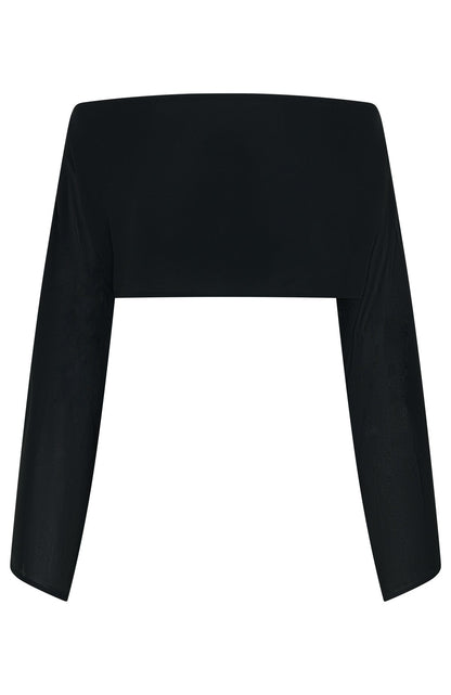 Desert Drifts Long Sleeve Top Black