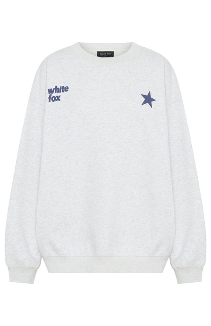 From The Archives Freya Oversized Sweater Grey Marle