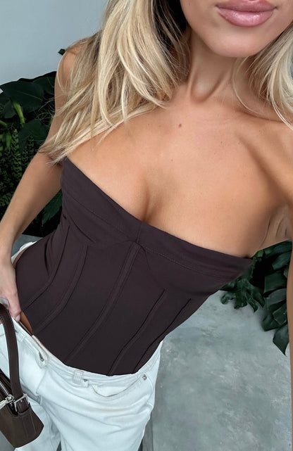 Little Lies Bustier Chocolate