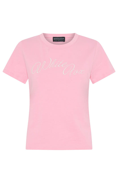 Lucky Thirteen Elsa Relaxed Baby Tee Candy Pink