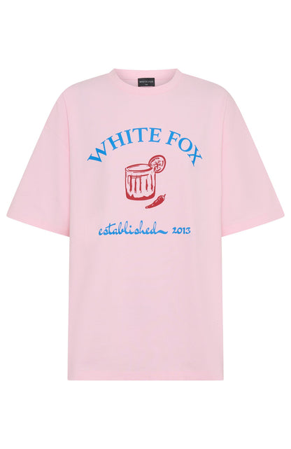 Make It Spicy Oversized Tee Pink