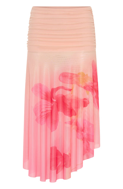Mediterranean Mirage Midi Skirt Botanic Mirage