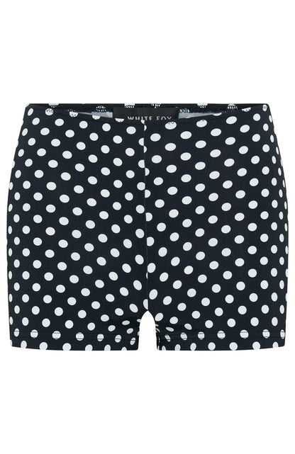 On The Inside Booty Shorts Black/White Polka Dot
