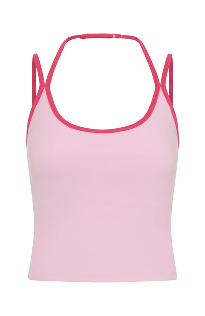 Power Boost Crop Marshmallow/Pink