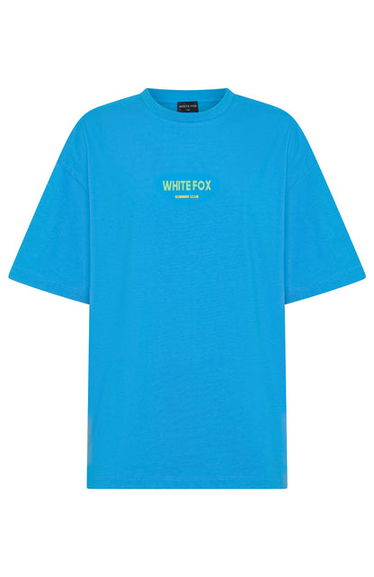 Sweet Lemonade Oversized Tee Blue